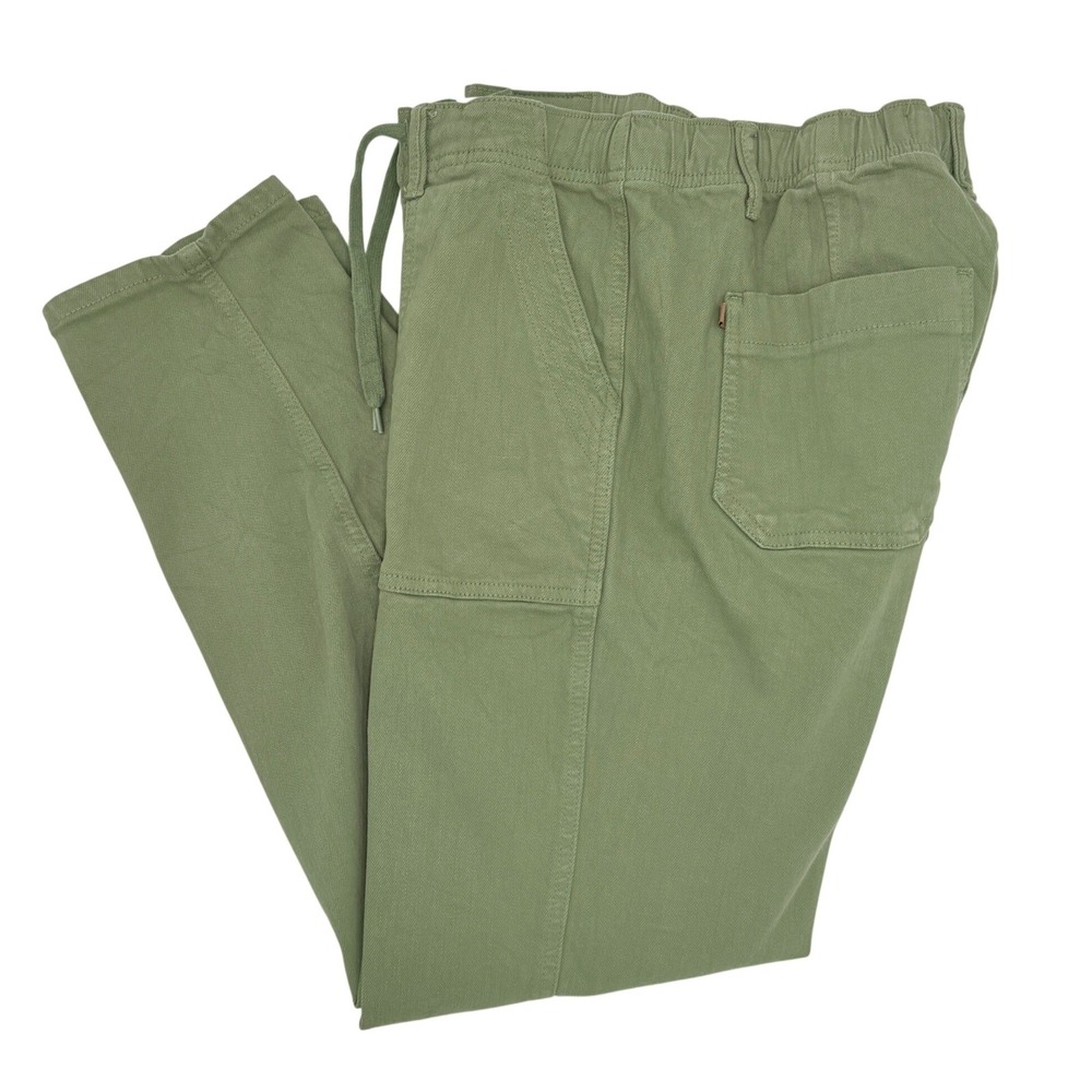 Judy‎ Blue Olive Green Garment Dyed Utility Jogger Pants Women's Size 9/29 EUC
